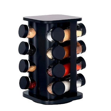 Porta Temperos Giratório 16 Potes Cozinha Organização