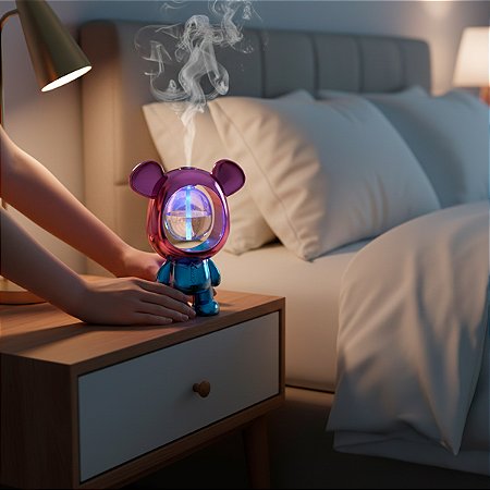 Purificador Umidificador Formato Ursinho Decoração