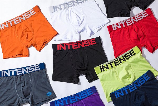 KIT 15 Cuecas Boxer Masculina Algodão 92% com Elastano + Forro 100% Algodão (Cores Variadas)