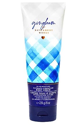 Gingham Hydration Body Cream - Bath E Body Works - 226ml -