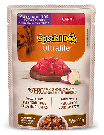 Sachê Special Dog Ultralife Carne 100g para Cães Pequenos