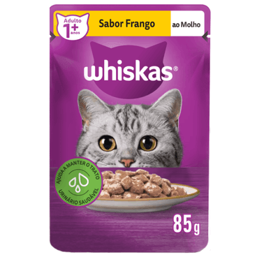Sachê Whiskas Gatos Adultos Frango 85g