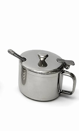 Açucareiro de Inox 220ml com colher - Top Chef
