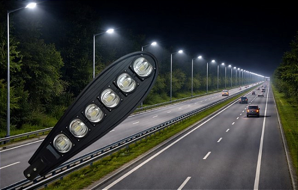 LUMINÁRIA PÚBLICA LED COB 300W - 6000K- BRANCO FRIO - BIVOLT