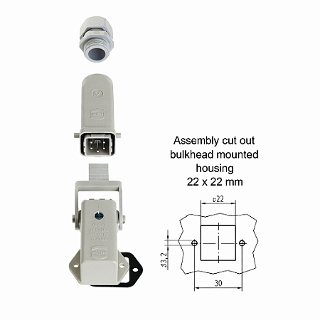 Conector Industrial Han-Kit® 4AWK