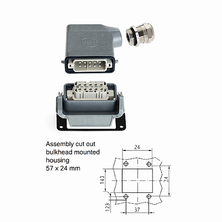 Conector Industrial Han-Kit® 10A