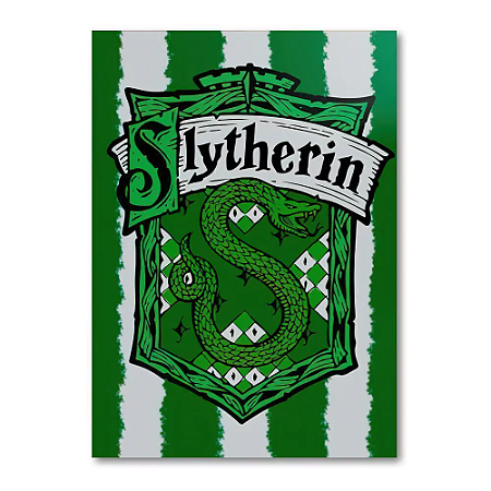 Placa Decorativa Harry Potter Sonserina (Pequena 10x14,5 cm)