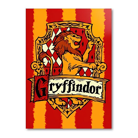 Placa Decorativa Harry Potter Grifinoria (Pequena 10x14,5 cm)
