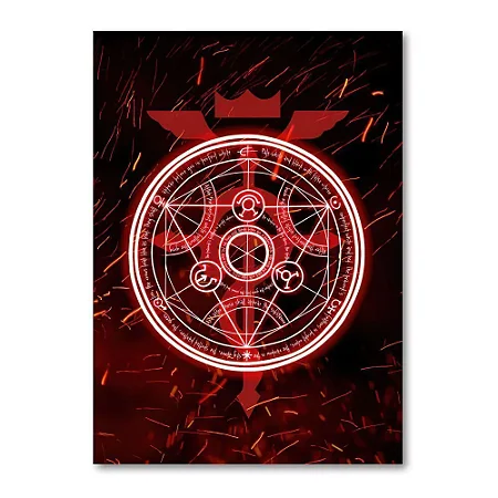 Placa Decorativa Fullmetal (Grande 30x42cm)