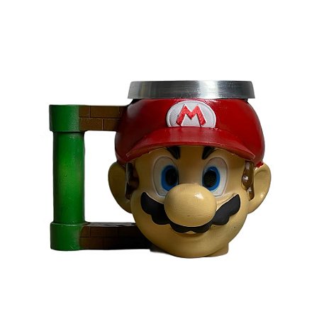 Caneca 3D Resina Mario