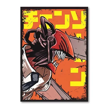Placa Decorativa Chainsaw Man (Pequena 10x14,5 cm)