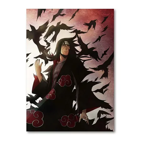 Placa Decorativa Naruto - Itachi (Pequena 10x14,5 cm)
