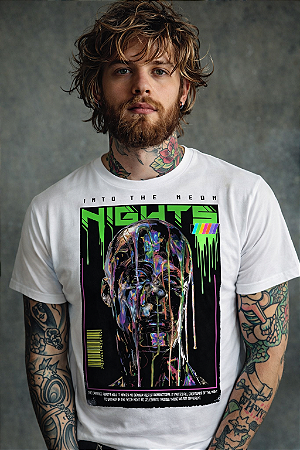 Camisa masculina estampada