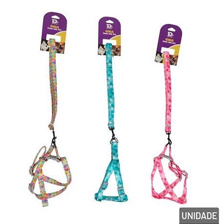 Guia Para PET com Peitoral Ajustável 115cm Color