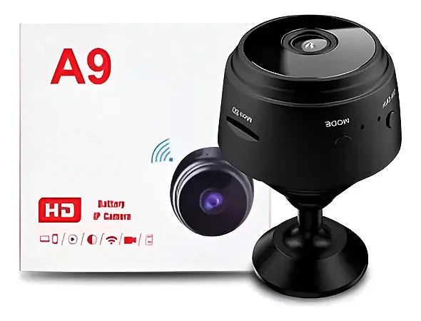 Câmera De Segurança Mini A9 Original Sem Fio Com Suporte Hd