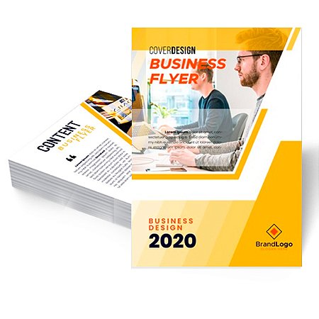 Folheto 14,8 x 21CM com Impressão Colorida na Frente e Verso no papel Couchê Brilho 150g