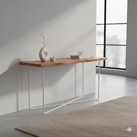 Mesa Aparador Industrial Tampo MDF Laqueado