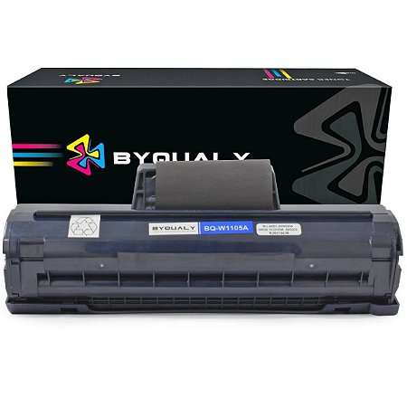 Toner Byqualy Para HP, 1K, Preto, Com Chip - W1105A