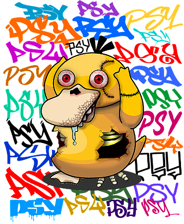 Camiseta Psyduck Zumbi