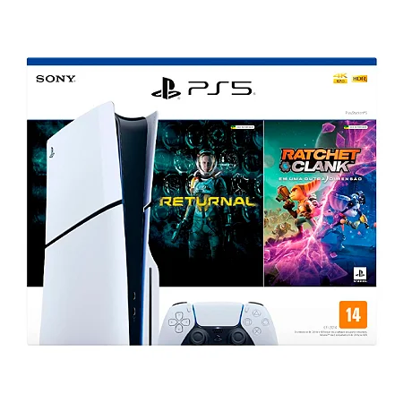 Console Sony PlayStation 5 Slim Returnal CFI-2015A 4K 1TB SSD + Jogo Returnal e Ratchet & Clank