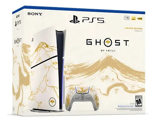 Console Sony Playstation 5 Slim Ghost of Yotei Edição Limitada 4K 1TB SSD
