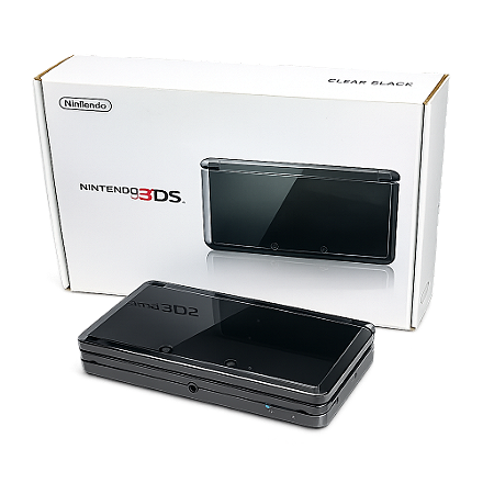 Nintendo 3ds Nintendo 3ds Standard Cosmo Black Japonês Completo Com Serial Batendo