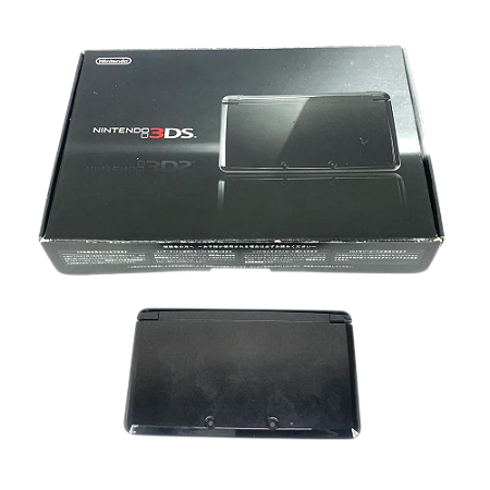 Nintendo 3ds Standard Cosmo Black Japonês com Caixa Original com Berço e Manual Original