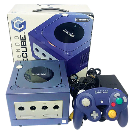 Gamecube DOL-001 japonês Standard Azul Caixa Original com caixa interna