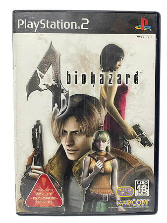 BIOHAZARD 4 (RESIDENT EVIL)-PS2 JAPONÊS (USADO)