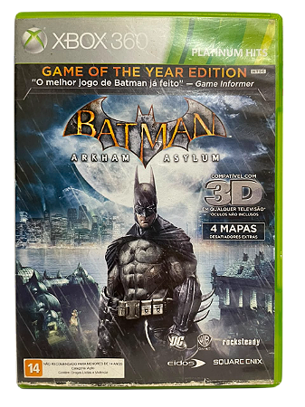 BATMAN: ARKHAM ASYLUM GAME OF THE YEAR EDITION – XBOX 360 (USADO)