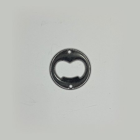 ABRIDOR METÁLICO REDONDO PRATA VELHO