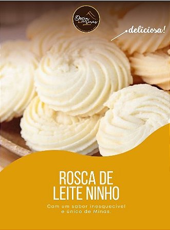 Biscoito Amanteigado Rosca de Leite Ninho