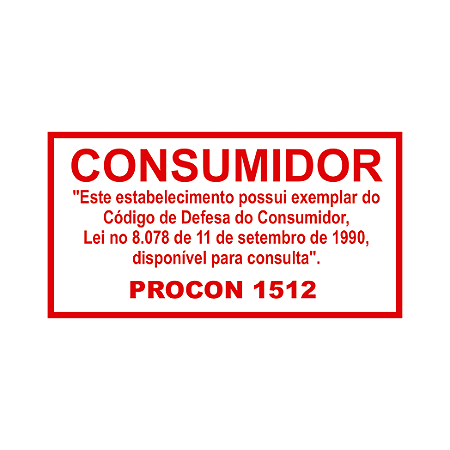 Adesivo Código de Defesa do Consumidor