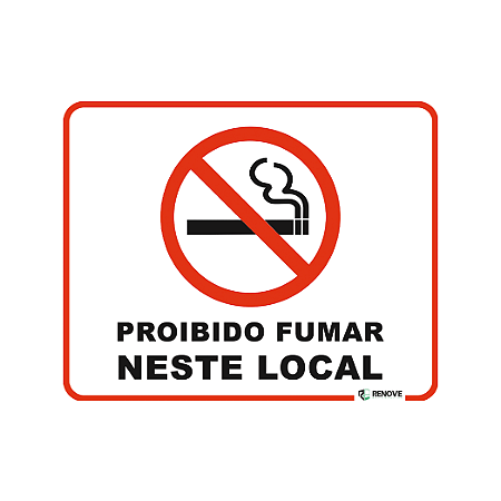 Adesivo Proibido Fumar