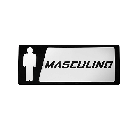 Placa de Sala Banheiro Masculino