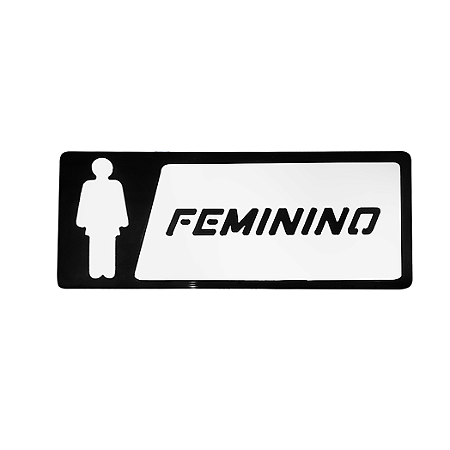 Placa de Sala Banheiro Feminino