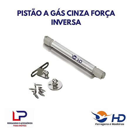 Pistão a gás força inversa N100 HD ferragens