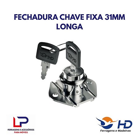 Fechadura chave fixa 31mm