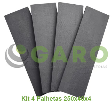 KIT 4 Palheta de Grafite 250X40X4 - Bomba de Vacuo