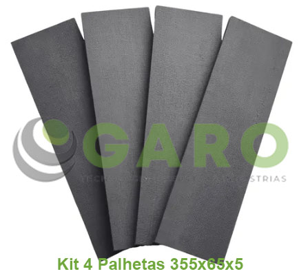 KIT 4 Palheta de Grafite 355X65X5 - Bomba de Vacuo
