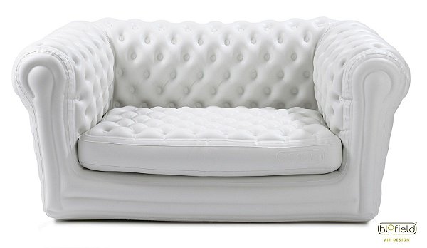 Sofa 2 Lugares Inflável Branco - Blofield Holanda