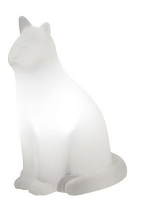 Luminária De Mesa Gato Romeo White - Casamania Italia