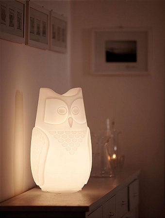 Luminária Coruja BUBO branca Slide Design Italia