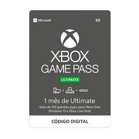 Comprar Gift Card Digital Xbox Game Pass Ultimate - Cartão
