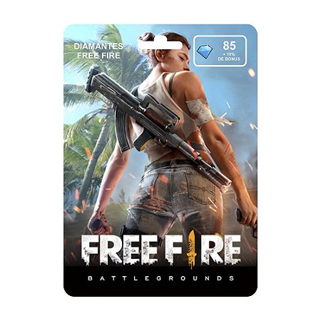 Recarga Free Fire 85 Diamantes + Bônus - Envio Digital : :  Games e Consoles