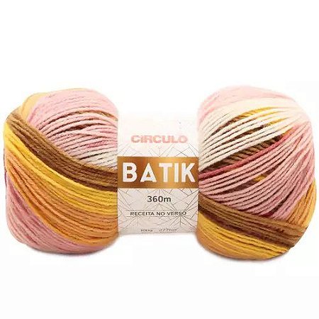 FIO BATIK CIRCULO 100G COR 9458 TRONCO MARROM ROSA