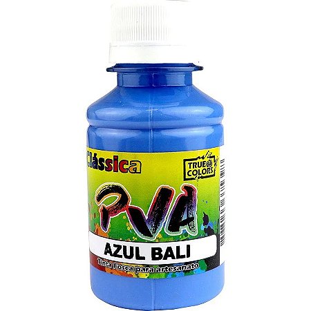 TINTA PVA FOSCO TRUE COLORS 7124-AZUL BALI 100 ML