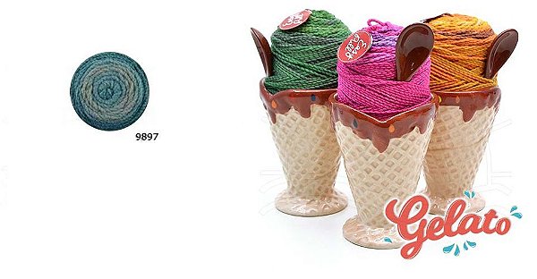 Fio Gelato Circulo 100g - COR 9897