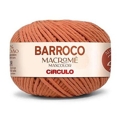 BARROCO MACRAMÊ MAXCOLOR 24 FIOS COR 7207 ÂMBAR 400 GR