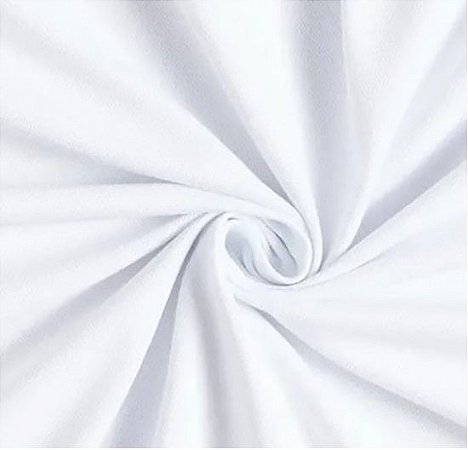Tecido Tricoline Silky Lisa Branco 100% Algodão Caldeira medidas 0,50x150 mts